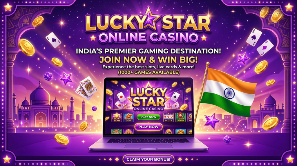 Ready to find your lucky star? Sign up at Lucky Star India today and claim your 500% welcome pack!